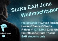 StuRa EAH Jena Weihnachtsparty mit DJ Van Roman